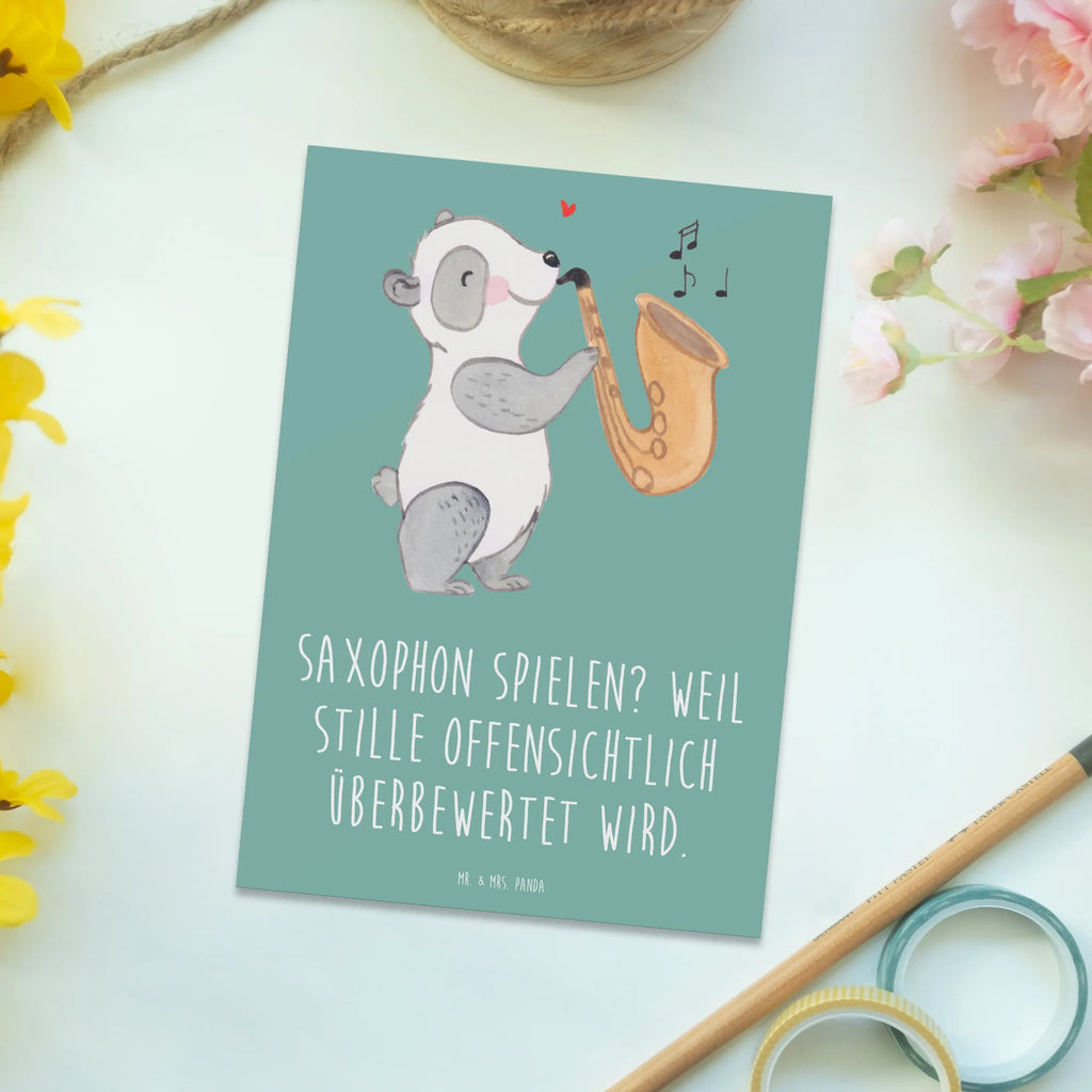Postcard Saxophon spielen? Weil Stille offensichtlich überbewertet wird. Grußkarte, Dankeskarte, Einladungskarten Geburtstag, Karte, Ansichtskarte, Ansichtskarten, Einladung, Postkarte, Einladungskarte, Einladung Geburtstag, Geburtstagskarte, Geschenkkarte, Instrumente, Geschenke Musiker, Musikliebhaber