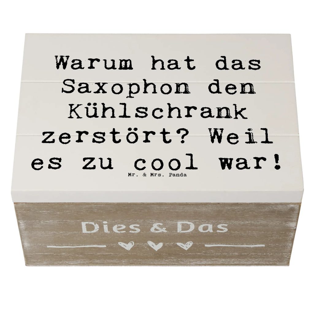 Holzkiste Spruch Saxophon Kühlschrank Truhe, Schatzkiste, Holzkiste, Erinnerungsbox, Geschenkdose, Geschenkbox, Dekokiste, Kiste, XXL, Erinnerungskiste, Aufbewahrungsbox, Schatulle, Instrumente, Geschenke Musiker, Musikliebhaber
