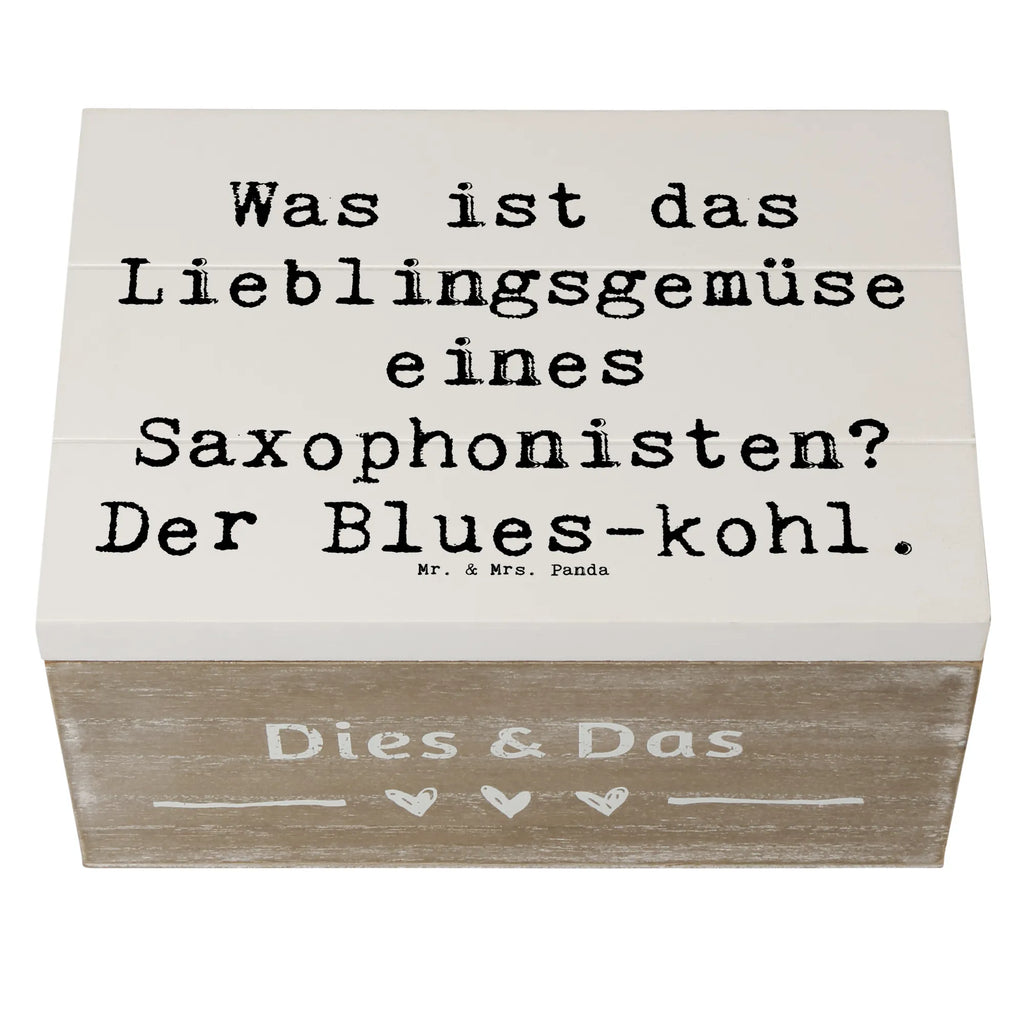 Wooden chest Saying Was ist das Lieblingsgemüse eines Saxophonisten? Der Blues-kohl. Holzkiste, Schatzkiste, Truhe, Dekokiste, Geschenkdose, Erinnerungsbox, Aufbewahrungsbox, XXL, Erinnerungskiste, Schatulle, Kiste, Geschenkbox, Instrumente, Geschenke Musiker, Musikliebhaber