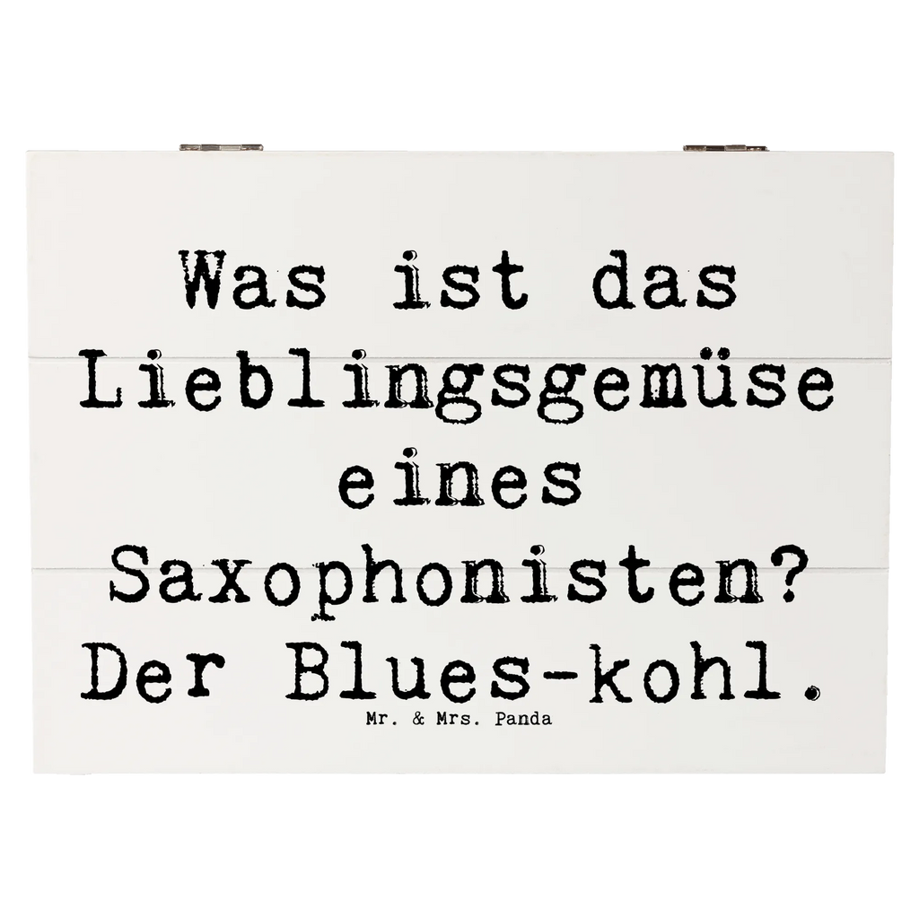 Wooden chest Saying Was ist das Lieblingsgemüse eines Saxophonisten? Der Blues-kohl. Holzkiste, Schatzkiste, Truhe, Dekokiste, Geschenkdose, Erinnerungsbox, Aufbewahrungsbox, XXL, Erinnerungskiste, Schatulle, Kiste, Geschenkbox, Instrumente, Geschenke Musiker, Musikliebhaber