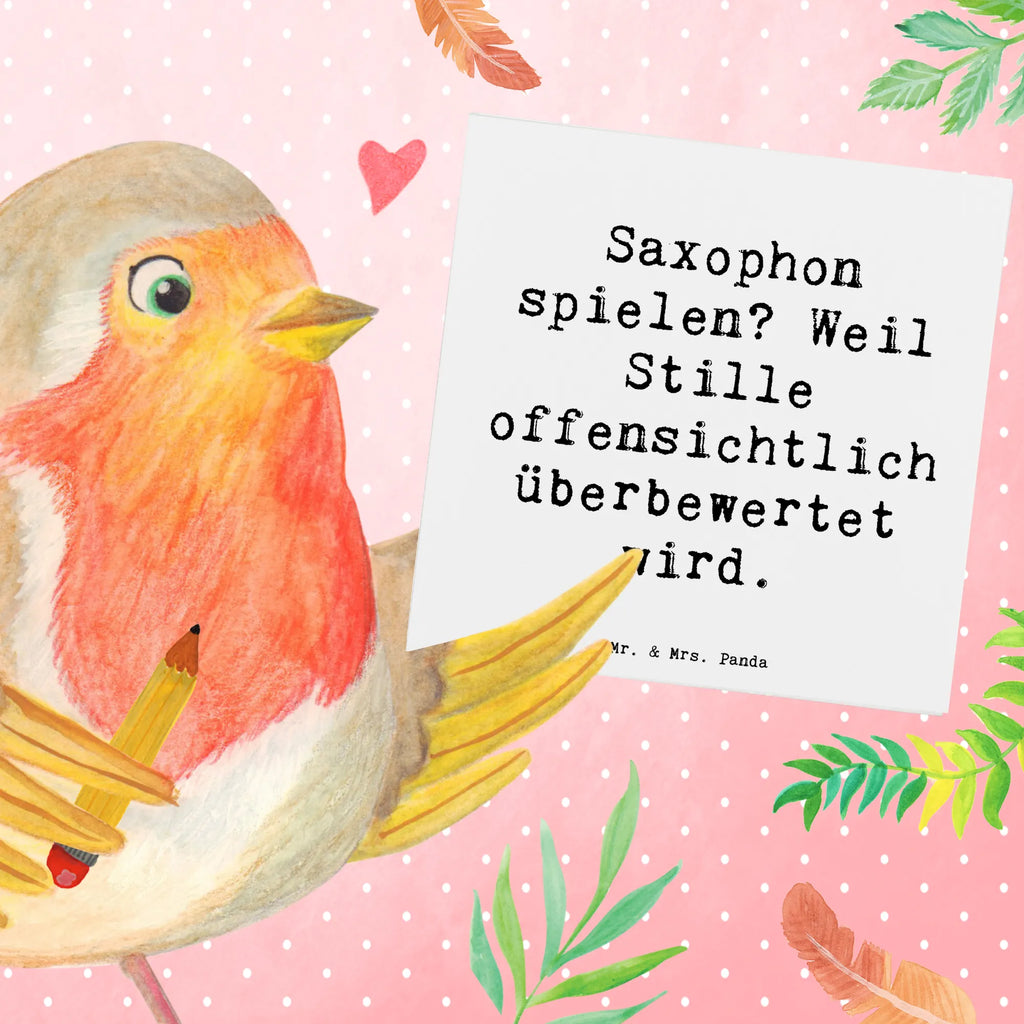 Deluxe Karte Spruch Saxophon Leidenschaft Hochwertige Klappkarte, Klappkarte, Geburtstagskarte, Einladungskarte, Hochwertige Grußkarte, Karte, Glückwunschkarte, Grußkarte, Hochzeitskarte, Instrumente, Geschenke Musiker, Musikliebhaber