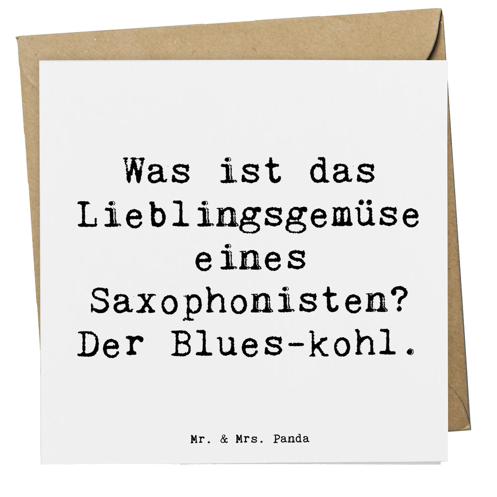 Deluxe Card Saying Was ist das Lieblingsgemüse eines Saxophonisten? Der Blues-kohl. Karte, Klappkarte, Grußkarte, Hochwertige Grußkarte, Geburtstagskarte, Hochwertige Klappkarte, Glückwunschkarte, Einladungskarte, Hochzeitskarte, Instrumente, Geschenke Musiker, Musikliebhaber