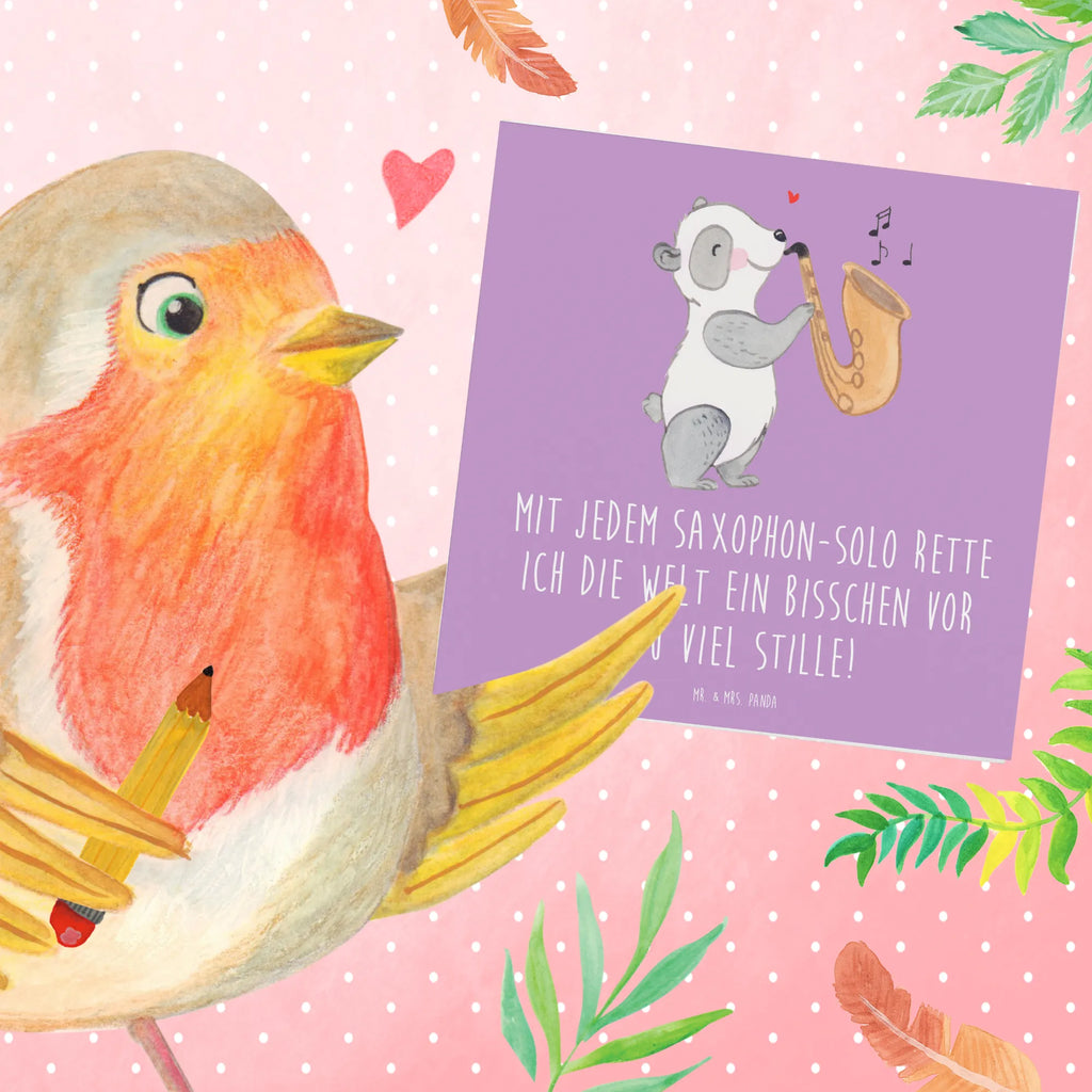 Deluxe Card Mit jedem Saxophon-Solo rette ich die Welt ein bisschen vor zu viel Stille! Geburtstagskarte, Einladungskarte, Grußkarte, Karte, Hochzeitskarte, Klappkarte, Glückwunschkarte, Hochwertige Klappkarte, Hochwertige Grußkarte, Instrumente, Geschenke Musiker, Musikliebhaber