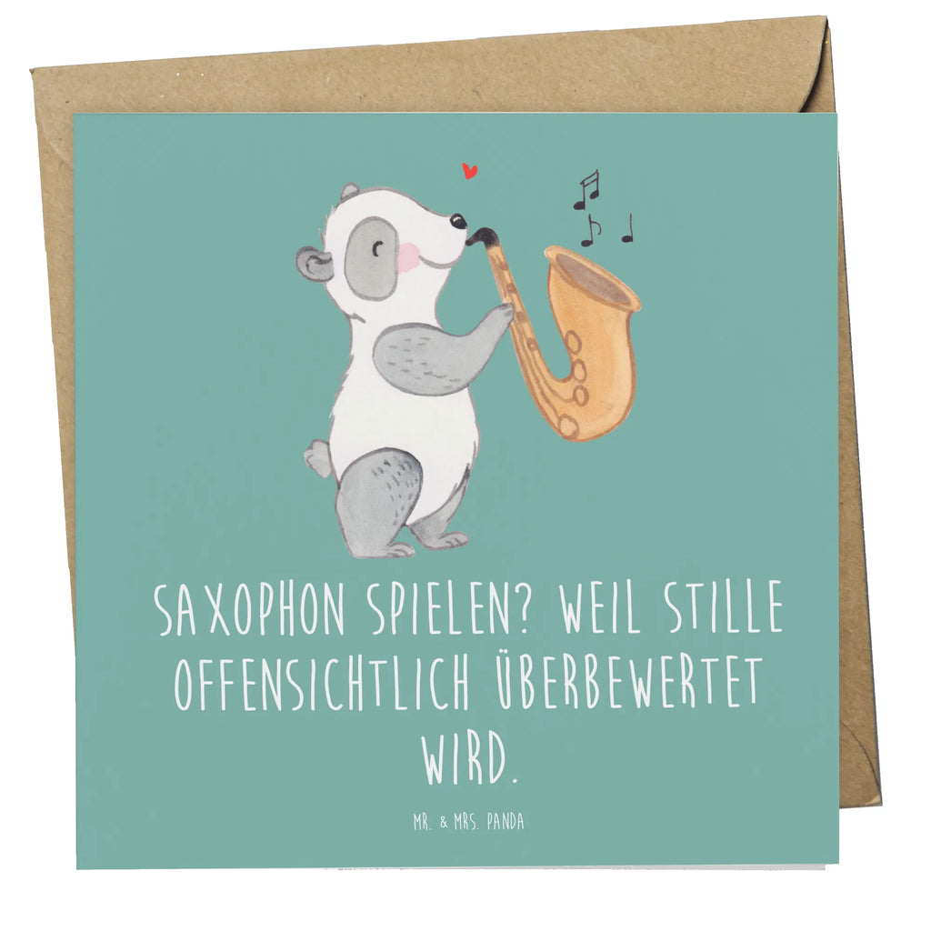 Deluxe Card Saxophon spielen? Weil Stille offensichtlich überbewertet wird. Hochwertige Klappkarte, Grußkarte, Karte, Geburtstagskarte, Hochwertige Grußkarte, Glückwunschkarte, Hochzeitskarte, Klappkarte, Einladungskarte, Instrumente, Geschenke Musiker, Musikliebhaber