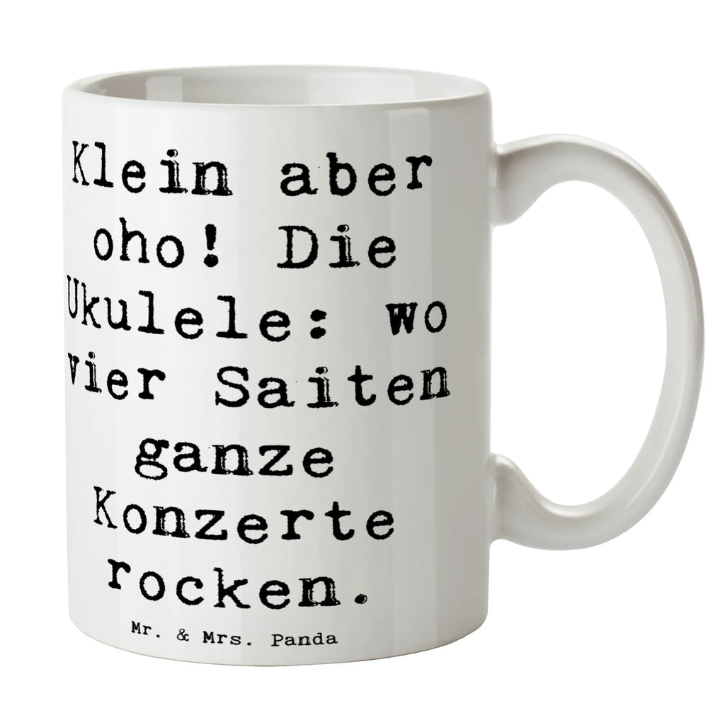 Tasse Spruch Ukulele Magie Tasse mit Motiven, Kaffeetasse, Keramiktasse, Bürotasse, Geschenktasse, Tasse mit Zitaten, Porzellantasse, Teetasse, Tasse, Instrumente, Geschenke Musiker, Musikliebhaber