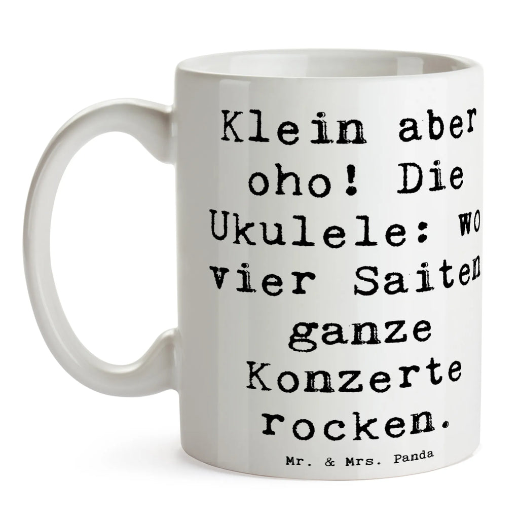 Tasse Spruch Ukulele Magie Tasse mit Motiven, Kaffeetasse, Keramiktasse, Bürotasse, Geschenktasse, Tasse mit Zitaten, Porzellantasse, Teetasse, Tasse, Instrumente, Geschenke Musiker, Musikliebhaber