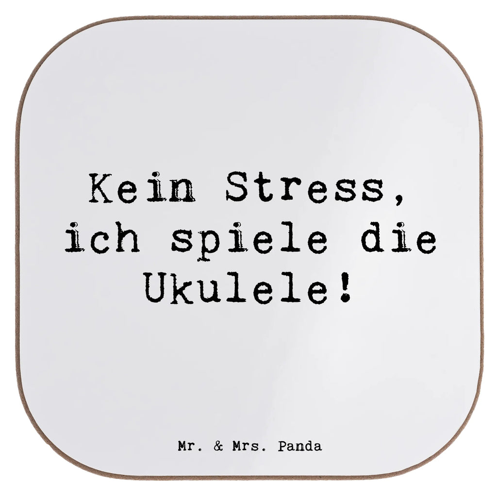 Square coaster Saying Kein Stress, ich spiele die Ukulele! Glasuntersetzer, Korkuntersetzer, Tassen Untersetzer, Bierdeckel, Untersetzer, Holzuntersetzer, Getränkeuntersetzer, Untersetzer Gläser, Untersetzer für Gläser, Untersetzer aus Holz, Untersetzer Holz, Untersetzer Design, Instrumente, Geschenke Musiker, Musikliebhaber