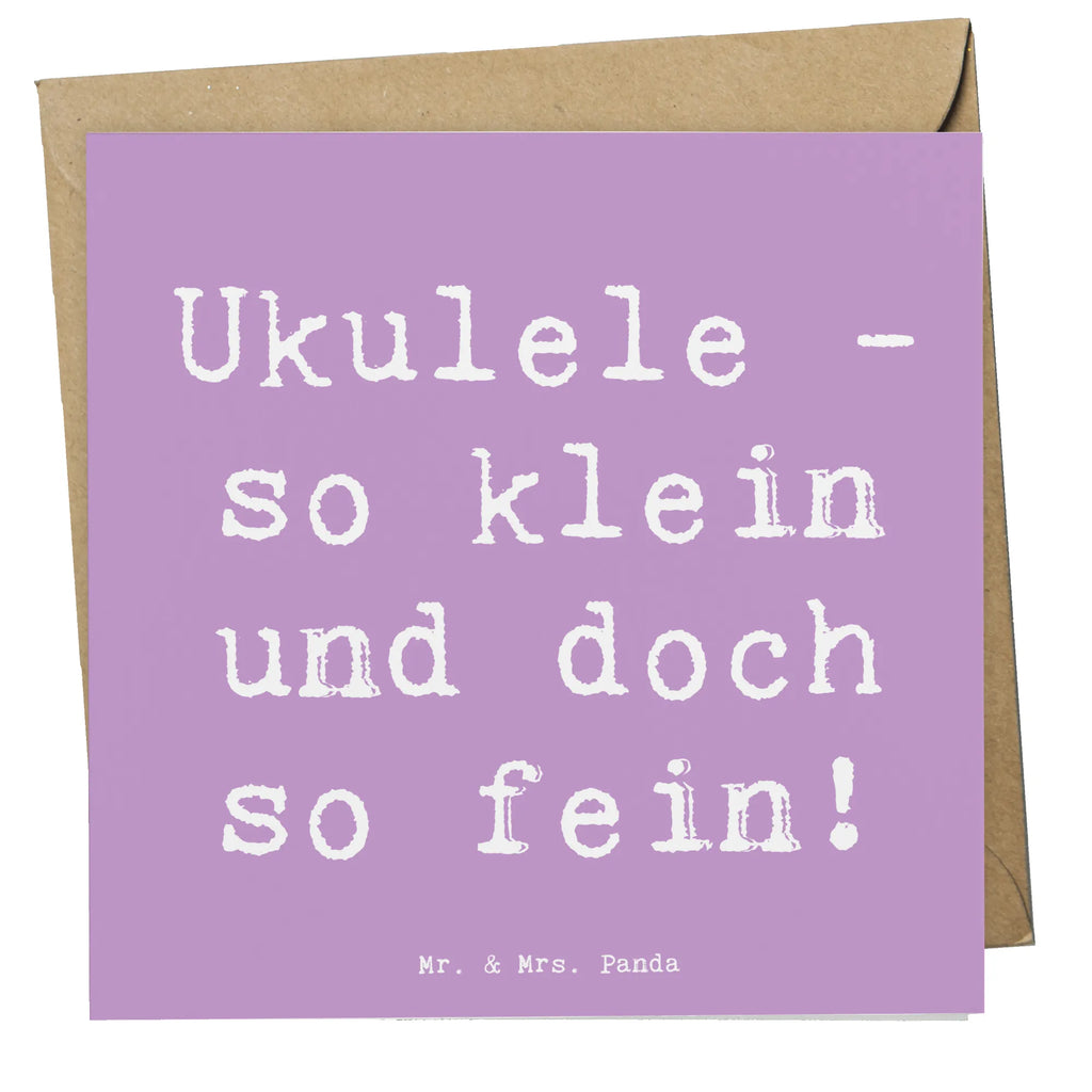 Deluxe Karte Spruch Zauberhafte Ukulele Glückwunschkarte, Geburtstagskarte, Hochwertige Klappkarte, Einladungskarte, Grußkarte, Klappkarte, Hochzeitskarte, Karte, Hochwertige Grußkarte, Instrumente, Geschenke Musiker, Musikliebhaber