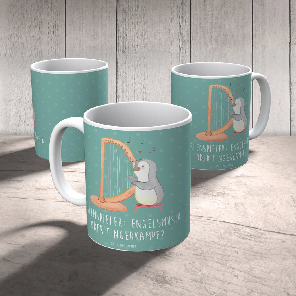 Tasse Harfe Melodien Tasse mit Zitaten, Kaffeetasse, Keramiktasse, Tasse, Porzellantasse, Geschenktasse, Bürotasse, Teetasse, Tasse mit Motiven, Instrumente, Geschenke Musiker, Musikliebhaber