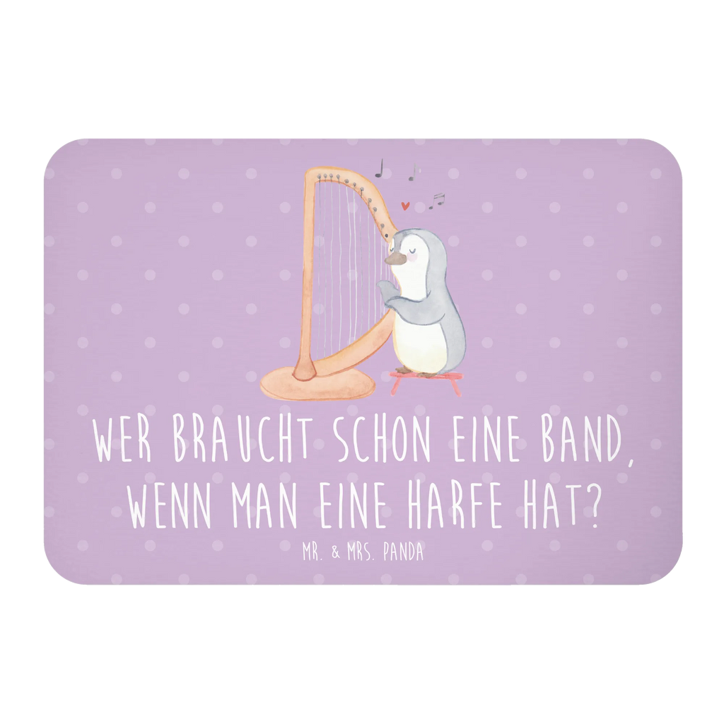 Magnet Wer braucht schon eine Band, wenn man eine Harfe hat? Souvenir Magnet, Notiz Magnet, Kühlschrankmagnet, Dekomagnet, Whiteboard Magnet, Pinnwandmagnet, Kühlschrank Dekoration, Motivmagnete, Instrumente, Geschenke Musiker, Musikliebhaber