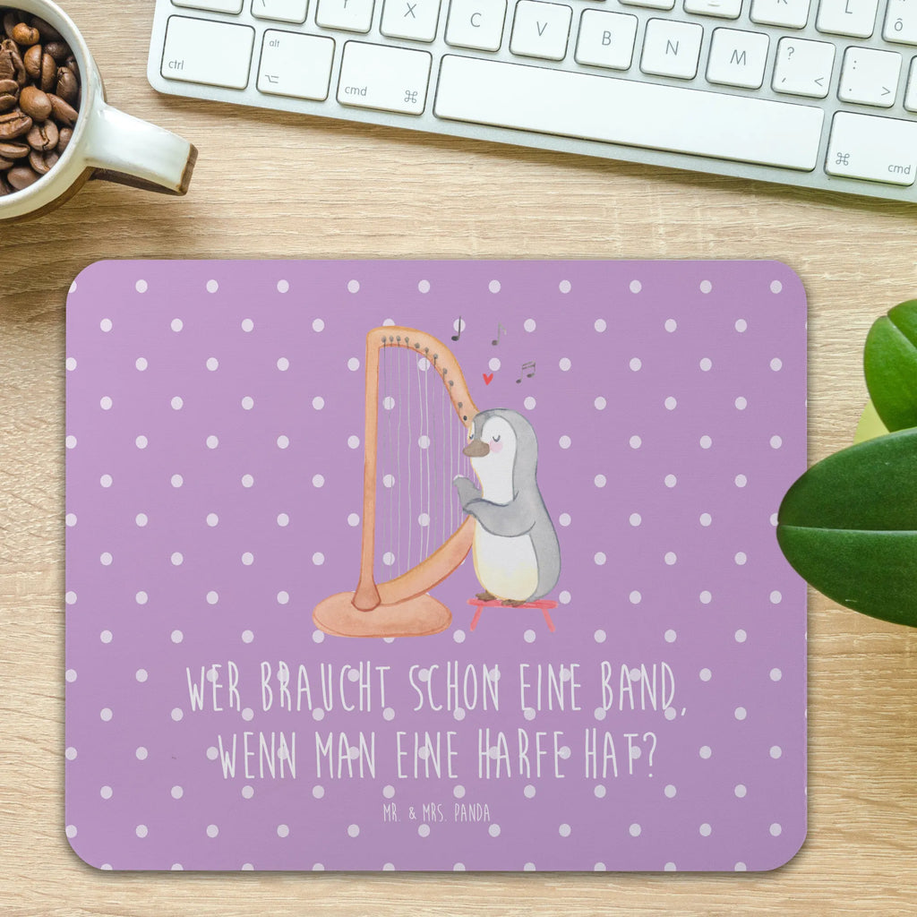 Mouse mat Wer braucht schon eine Band, wenn man eine Harfe hat? Mausunterlage, Einzigartiges Mauspad, PC Zubehör, Arbeitszimmer, Büroausstattung, Designer Mauspad, Mousepad, Mauspad Büro, Mauspad, Computer zubehör, Instrumente, Geschenke Musiker, Musikliebhaber