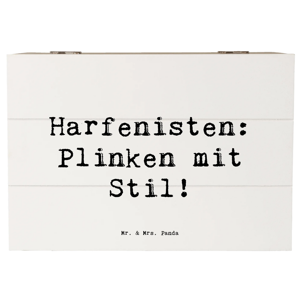 Holzkiste Spruch Harfe mit Stil Schatzkiste, XXL, Holzkiste, Schatulle, Geschenkbox, Geschenkdose, Kiste, Truhe, Erinnerungskiste, Aufbewahrungsbox, Erinnerungsbox, Dekokiste, Instrumente, Geschenke Musiker, Musikliebhaber