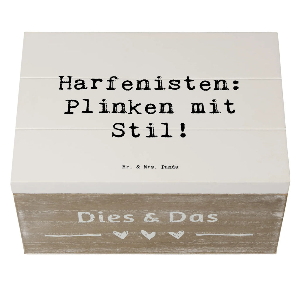 Holzkiste Spruch Harfe mit Stil Schatzkiste, XXL, Holzkiste, Schatulle, Geschenkbox, Geschenkdose, Kiste, Truhe, Erinnerungskiste, Aufbewahrungsbox, Erinnerungsbox, Dekokiste, Instrumente, Geschenke Musiker, Musikliebhaber
