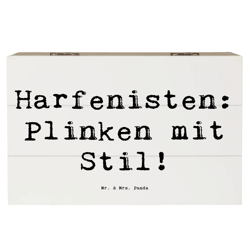 Holzkiste Spruch Harfe mit Stil Schatzkiste, XXL, Holzkiste, Schatulle, Geschenkbox, Geschenkdose, Kiste, Truhe, Erinnerungskiste, Aufbewahrungsbox, Erinnerungsbox, Dekokiste, Instrumente, Geschenke Musiker, Musikliebhaber