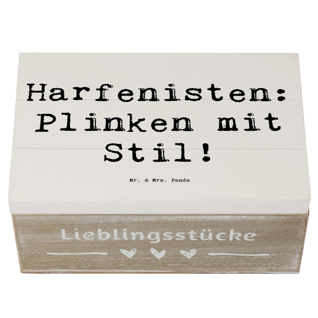 Holzkiste Spruch Harfe mit Stil Schatzkiste, XXL, Holzkiste, Schatulle, Geschenkbox, Geschenkdose, Kiste, Truhe, Erinnerungskiste, Aufbewahrungsbox, Erinnerungsbox, Dekokiste, Instrumente, Geschenke Musiker, Musikliebhaber