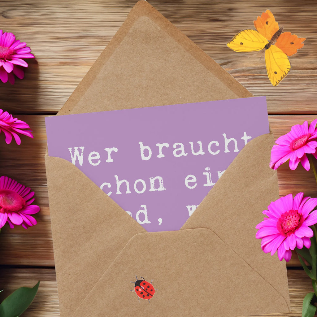 Deluxe Card Saying Wer braucht schon eine Band, wenn man eine Harfe hat? Karte, Hochwertige Klappkarte, Grußkarte, Glückwunschkarte, Klappkarte, Hochwertige Grußkarte, Einladungskarte, Geburtstagskarte, Hochzeitskarte, Instrumente, Geschenke Musiker, Musikliebhaber