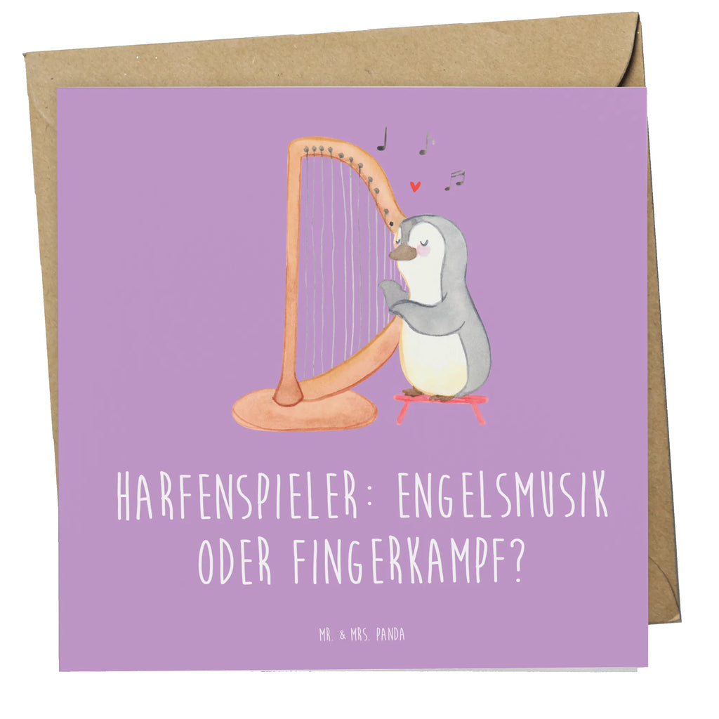 Deluxe Karte Harfe Melodien Einladungskarte, Geburtstagskarte, Hochzeitskarte, Hochwertige Klappkarte, Klappkarte, Grußkarte, Glückwunschkarte, Hochwertige Grußkarte, Karte, Instrumente, Geschenke Musiker, Musikliebhaber