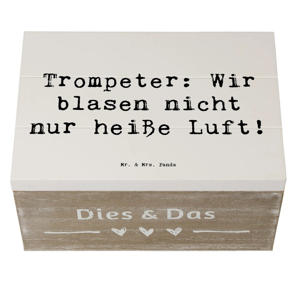 Holzkiste Spruch Trompete Kunst Schatulle, Geschenkdose, Erinnerungskiste, Kiste, Erinnerungsbox, Holzkiste, XXL, Dekokiste, Geschenkbox, Schatzkiste, Truhe, Aufbewahrungsbox, Instrumente, Geschenke Musiker, Musikliebhaber