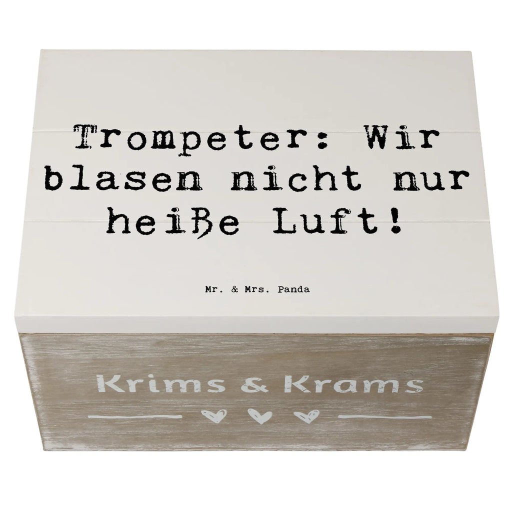 Holzkiste Spruch Trompete Kunst Schatulle, Geschenkdose, Erinnerungskiste, Kiste, Erinnerungsbox, Holzkiste, XXL, Dekokiste, Geschenkbox, Schatzkiste, Truhe, Aufbewahrungsbox, Instrumente, Geschenke Musiker, Musikliebhaber