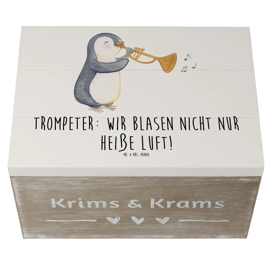 Holzkiste Trompete Kunst Schatulle, Truhe, Holzkiste, Aufbewahrungsbox, Schatzkiste, Erinnerungsbox, Dekokiste, Kiste, XXL, Geschenkbox, Geschenkdose, Erinnerungskiste, Instrumente, Geschenke Musiker, Musikliebhaber