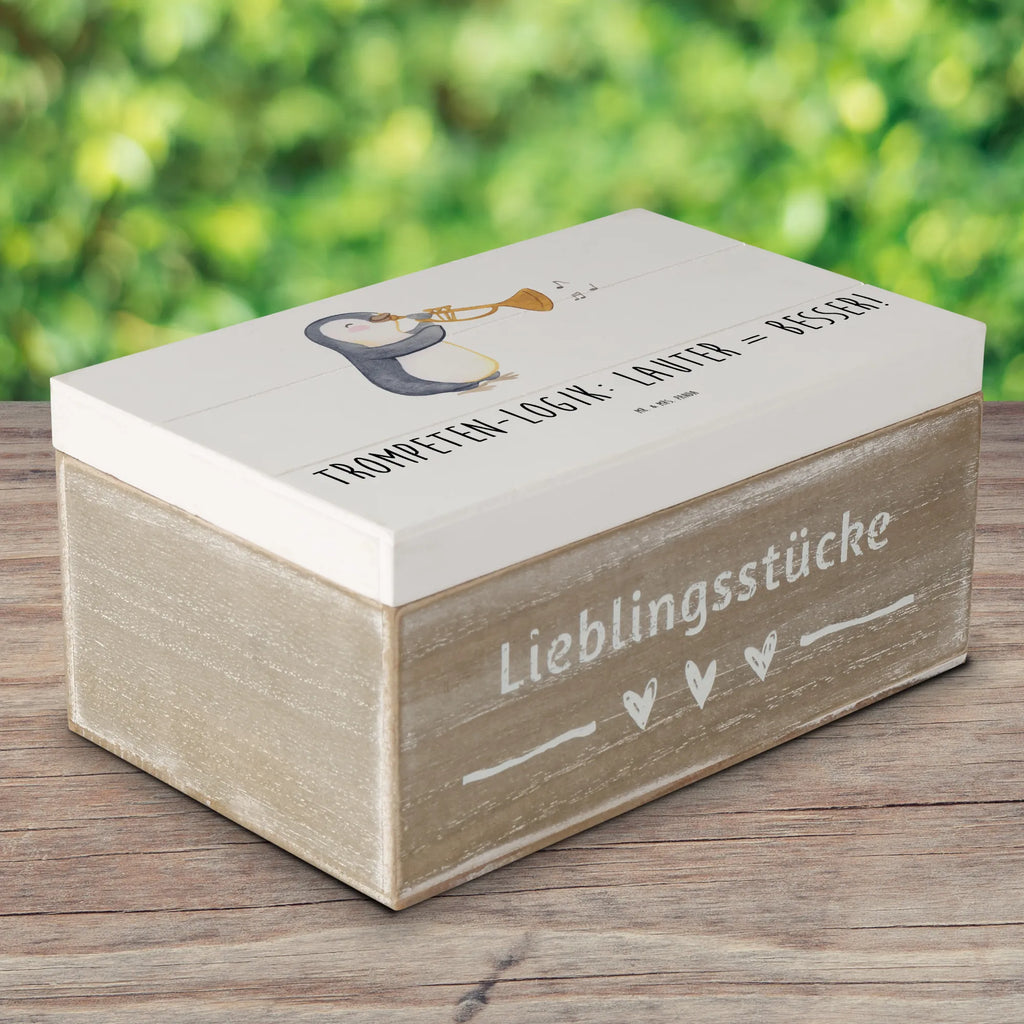 Holzkiste Trompeten Weisheit Dekokiste, Kiste, Erinnerungskiste, Geschenkbox, Aufbewahrungsbox, Schatzkiste, Erinnerungsbox, XXL, Truhe, Geschenkdose, Schatulle, Holzkiste, Instrumente, Geschenke Musiker, Musikliebhaber