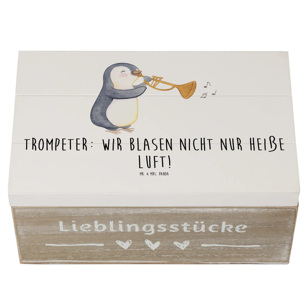 Holzkiste Trompete Kunst Schatulle, Truhe, Holzkiste, Aufbewahrungsbox, Schatzkiste, Erinnerungsbox, Dekokiste, Kiste, XXL, Geschenkbox, Geschenkdose, Erinnerungskiste, Instrumente, Geschenke Musiker, Musikliebhaber