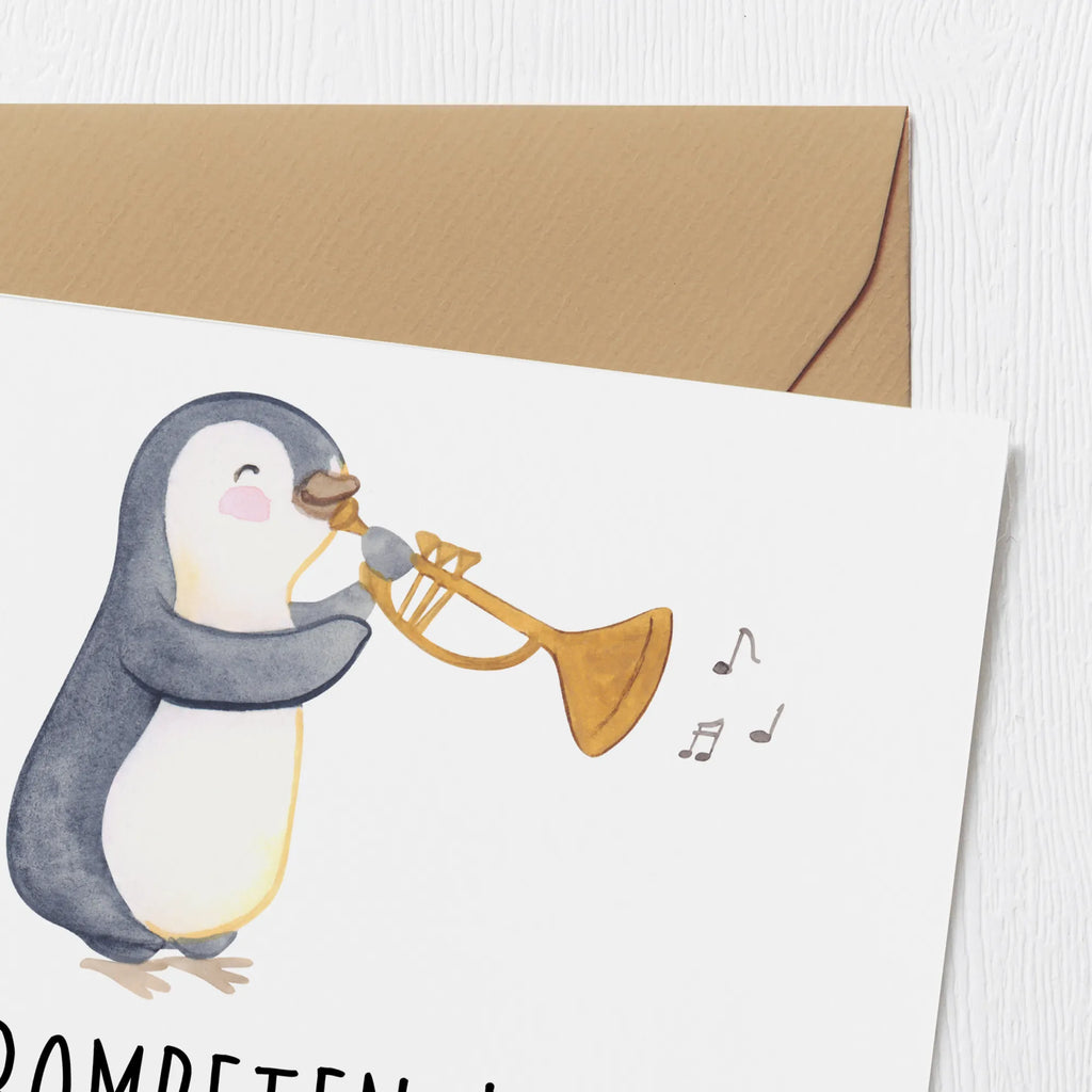 Deluxe Karte Trompeten Weisheit Einladungskarte, Glückwunschkarte, Geburtstagskarte, Klappkarte, Hochzeitskarte, Hochwertige Klappkarte, Karte, Hochwertige Grußkarte, Grußkarte, Instrumente, Geschenke Musiker, Musikliebhaber