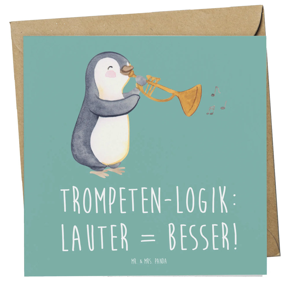 Deluxe Karte Trompeten Weisheit Einladungskarte, Glückwunschkarte, Geburtstagskarte, Klappkarte, Hochzeitskarte, Hochwertige Klappkarte, Karte, Hochwertige Grußkarte, Grußkarte, Instrumente, Geschenke Musiker, Musikliebhaber