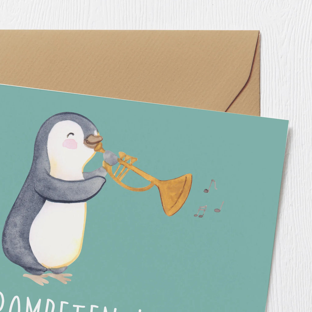 Deluxe Karte Trompeten Weisheit Einladungskarte, Glückwunschkarte, Geburtstagskarte, Klappkarte, Hochzeitskarte, Hochwertige Klappkarte, Karte, Hochwertige Grußkarte, Grußkarte, Instrumente, Geschenke Musiker, Musikliebhaber