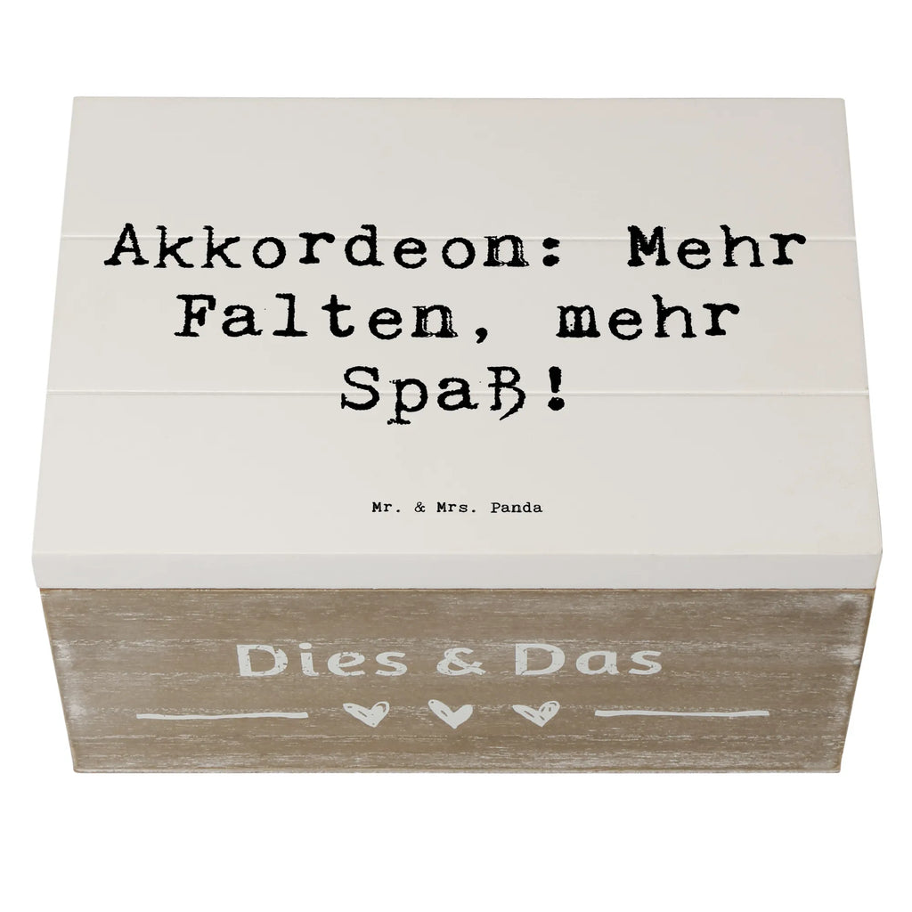 Holzkiste Spruch Akkordeon Spaß XXL, Dekokiste, Geschenkbox, Erinnerungskiste, Truhe, Geschenkdose, Holzkiste, Aufbewahrungsbox, Schatulle, Erinnerungsbox, Schatzkiste, Kiste, Instrumente, Geschenke Musiker, Musikliebhaber
