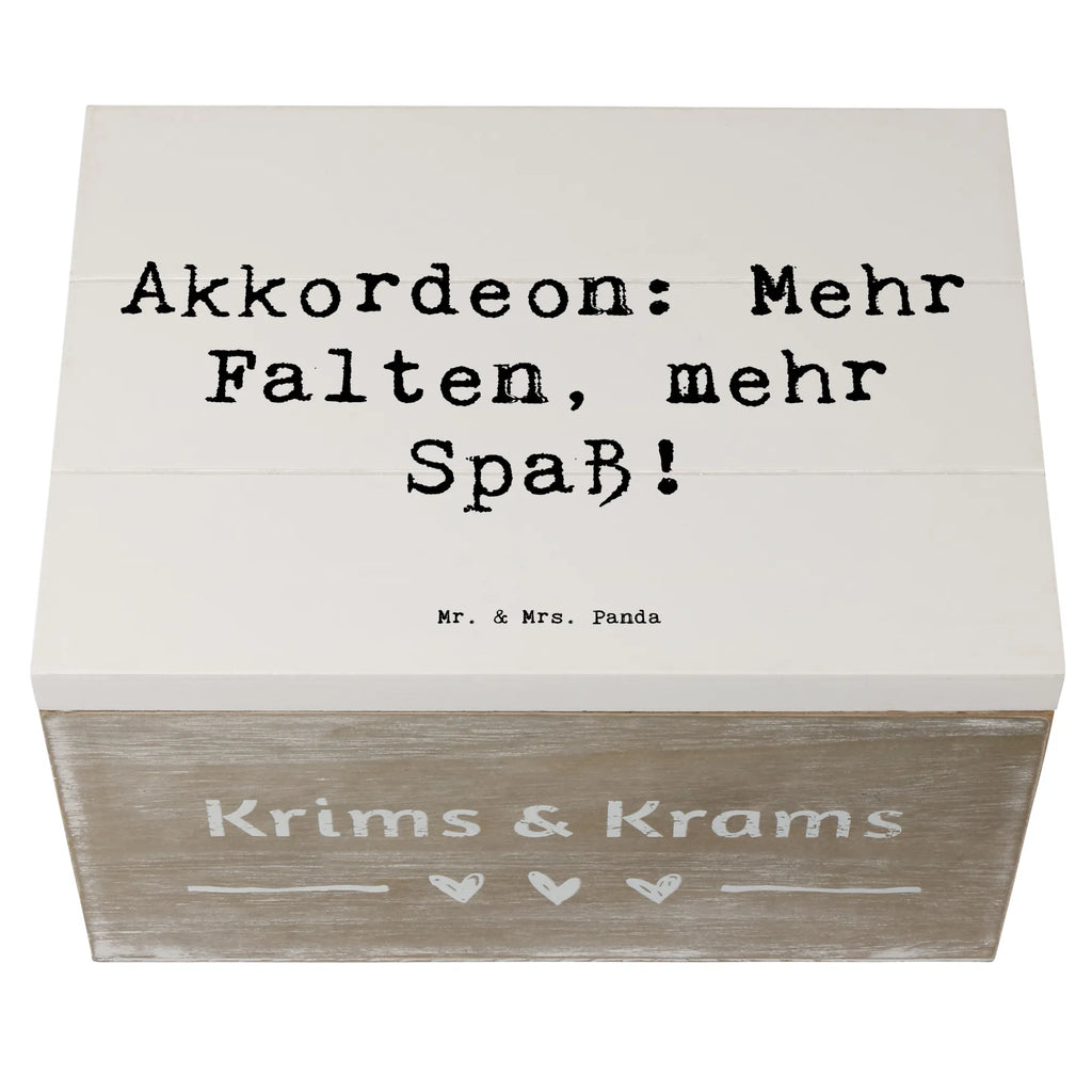 Holzkiste Spruch Akkordeon Spaß XXL, Dekokiste, Geschenkbox, Erinnerungskiste, Truhe, Geschenkdose, Holzkiste, Aufbewahrungsbox, Schatulle, Erinnerungsbox, Schatzkiste, Kiste, Instrumente, Geschenke Musiker, Musikliebhaber