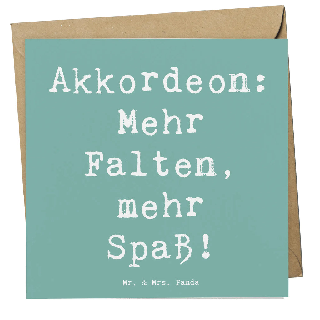 Deluxe Karte Spruch Akkordeon Spaß Hochwertige Grußkarte, Karte, Geburtstagskarte, Grußkarte, Einladungskarte, Hochwertige Klappkarte, Klappkarte, Glückwunschkarte, Hochzeitskarte, Instrumente, Geschenke Musiker, Musikliebhaber