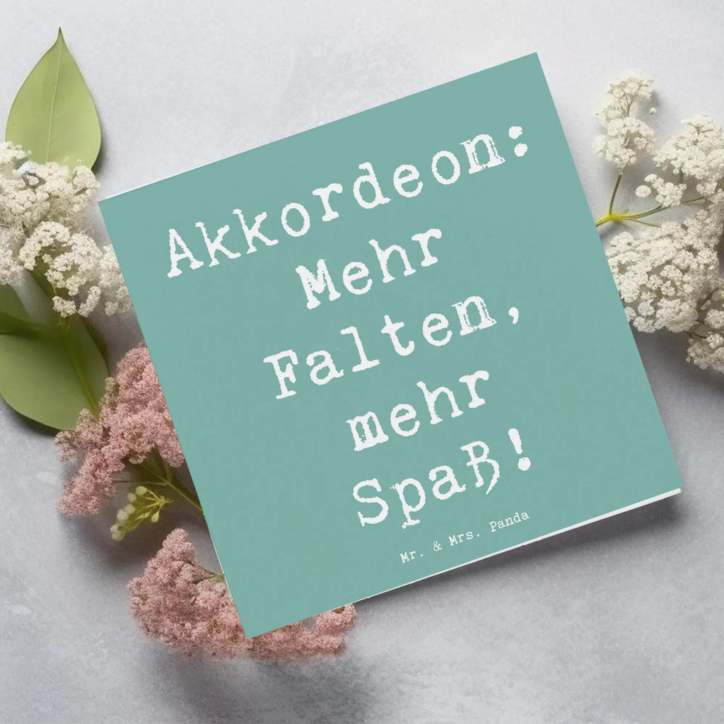 Deluxe Karte Spruch Akkordeon Spaß Hochwertige Grußkarte, Karte, Geburtstagskarte, Grußkarte, Einladungskarte, Hochwertige Klappkarte, Klappkarte, Glückwunschkarte, Hochzeitskarte, Instrumente, Geschenke Musiker, Musikliebhaber