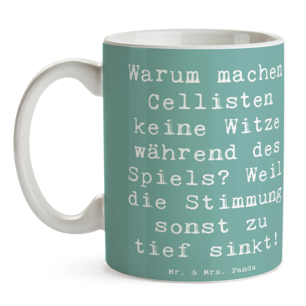 Tasse Spruch Cello Witz Verdorben Tasse mit Motiven, Tasse, Porzellantasse, Tasse mit Zitaten, Bürotasse, Keramiktasse, Kaffeetasse, Geschenktasse, Teetasse, Instrumente, Geschenke Musiker, Musikliebhaber