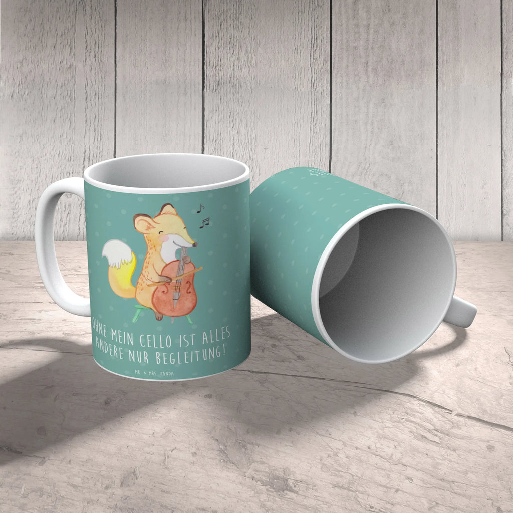 Tasse Cello Magie Bürotasse, Teetasse, Keramiktasse, Tasse mit Zitaten, Porzellantasse, Tasse, Kaffeetasse, Geschenktasse, Tasse mit Motiven, Instrumente, Geschenke Musiker, Musikliebhaber