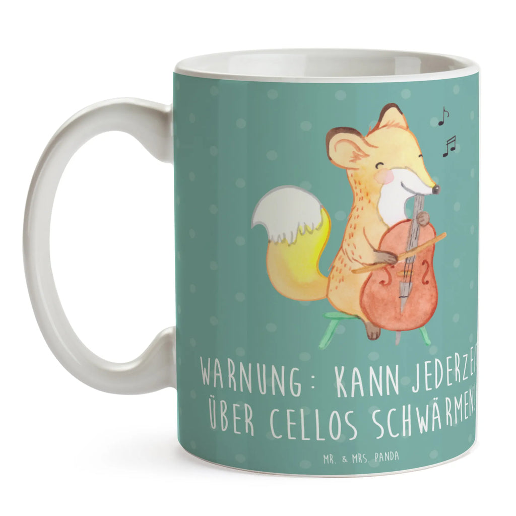 Mug Warnung: Kann jederzeit über Cellos schwärmen! Keramiktasse, Teetasse, Tasse mit Zitaten, Tasse mit Motiven, Geschenktasse, Kaffeetasse, Bürotasse, Tasse, Porzellantasse, Instrumente, Geschenke Musiker, Musikliebhaber