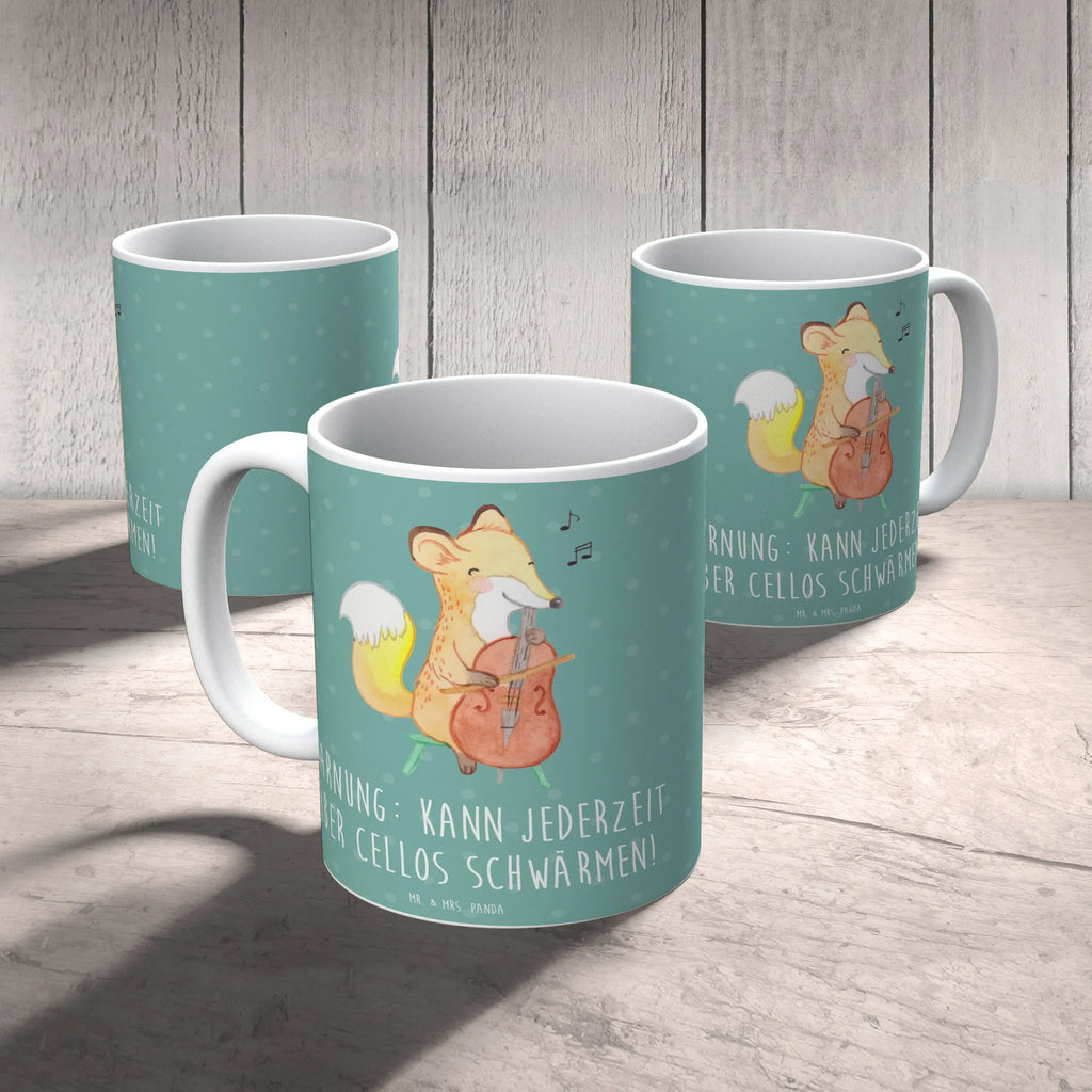 Mug Warnung: Kann jederzeit über Cellos schwärmen! Keramiktasse, Teetasse, Tasse mit Zitaten, Tasse mit Motiven, Geschenktasse, Kaffeetasse, Bürotasse, Tasse, Porzellantasse, Instrumente, Geschenke Musiker, Musikliebhaber