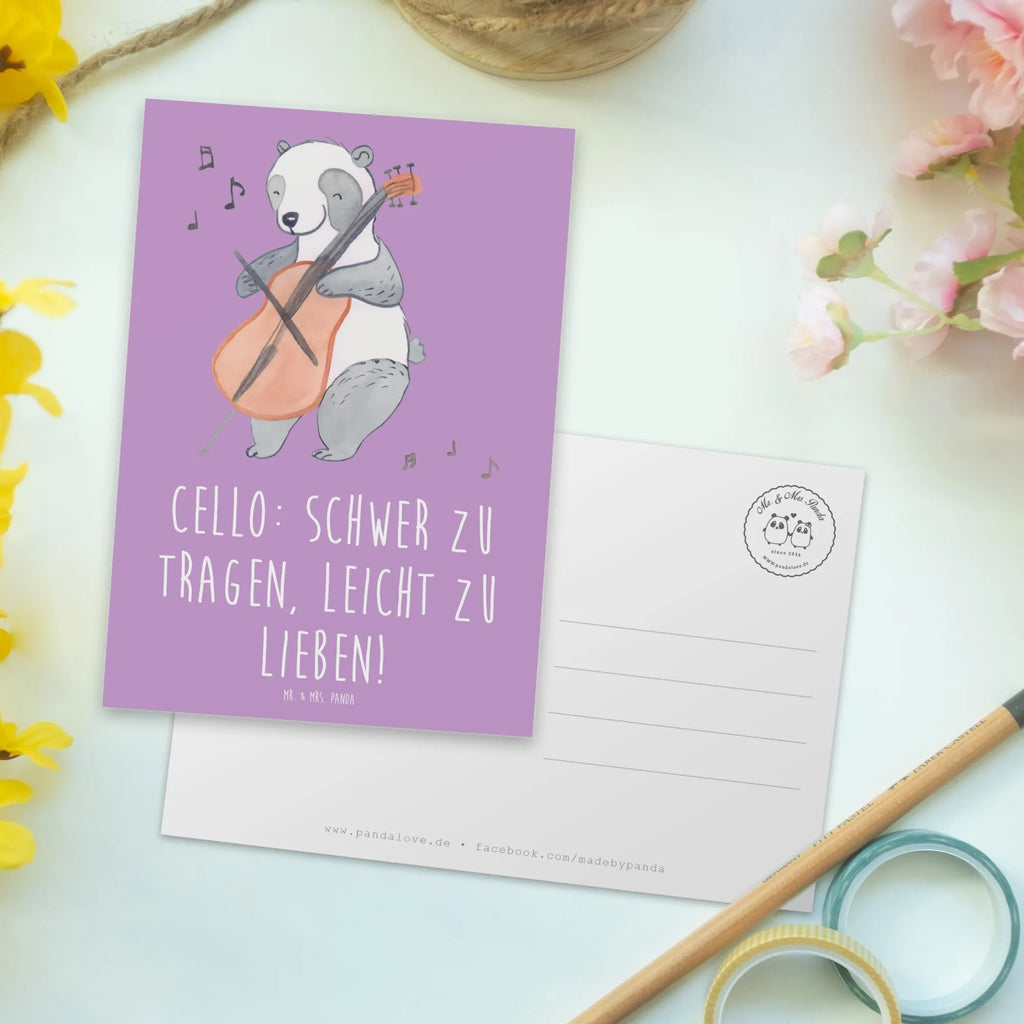 Postcard Cello: Schwer zu tragen, leicht zu lieben! Einladungskarte, Geburtstagskarte, Postkarte, Karte, Einladung Geburtstag, Einladungskarten Geburtstag, Ansichtskarten, Geschenkkarte, Ansichtskarte, Einladung, Dankeskarte, Grußkarte, Instrumente, Geschenke Musiker, Musikliebhaber