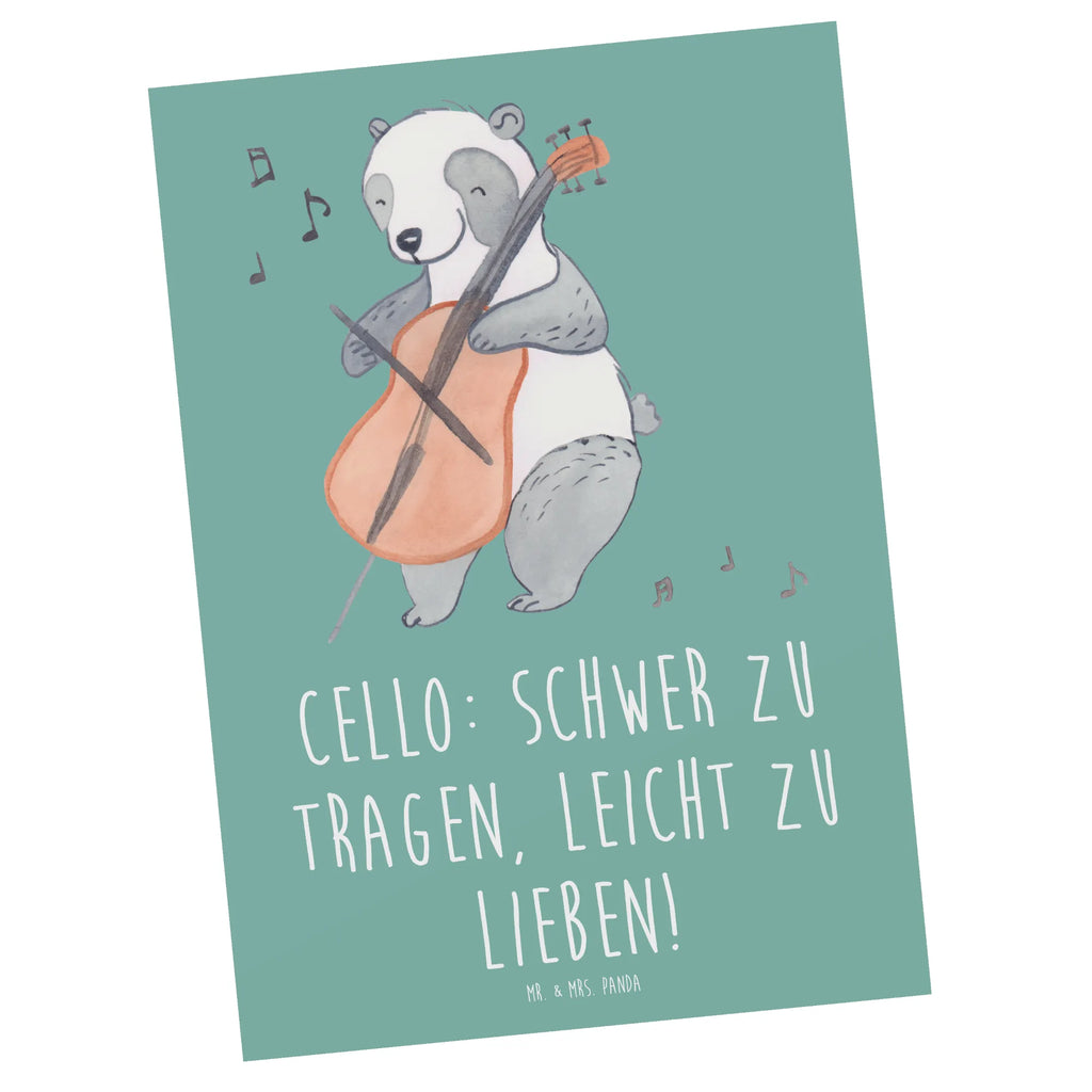 Postcard Cello: Schwer zu tragen, leicht zu lieben! Einladungskarte, Geburtstagskarte, Postkarte, Karte, Einladung Geburtstag, Einladungskarten Geburtstag, Ansichtskarten, Geschenkkarte, Ansichtskarte, Einladung, Dankeskarte, Grußkarte, Instrumente, Geschenke Musiker, Musikliebhaber