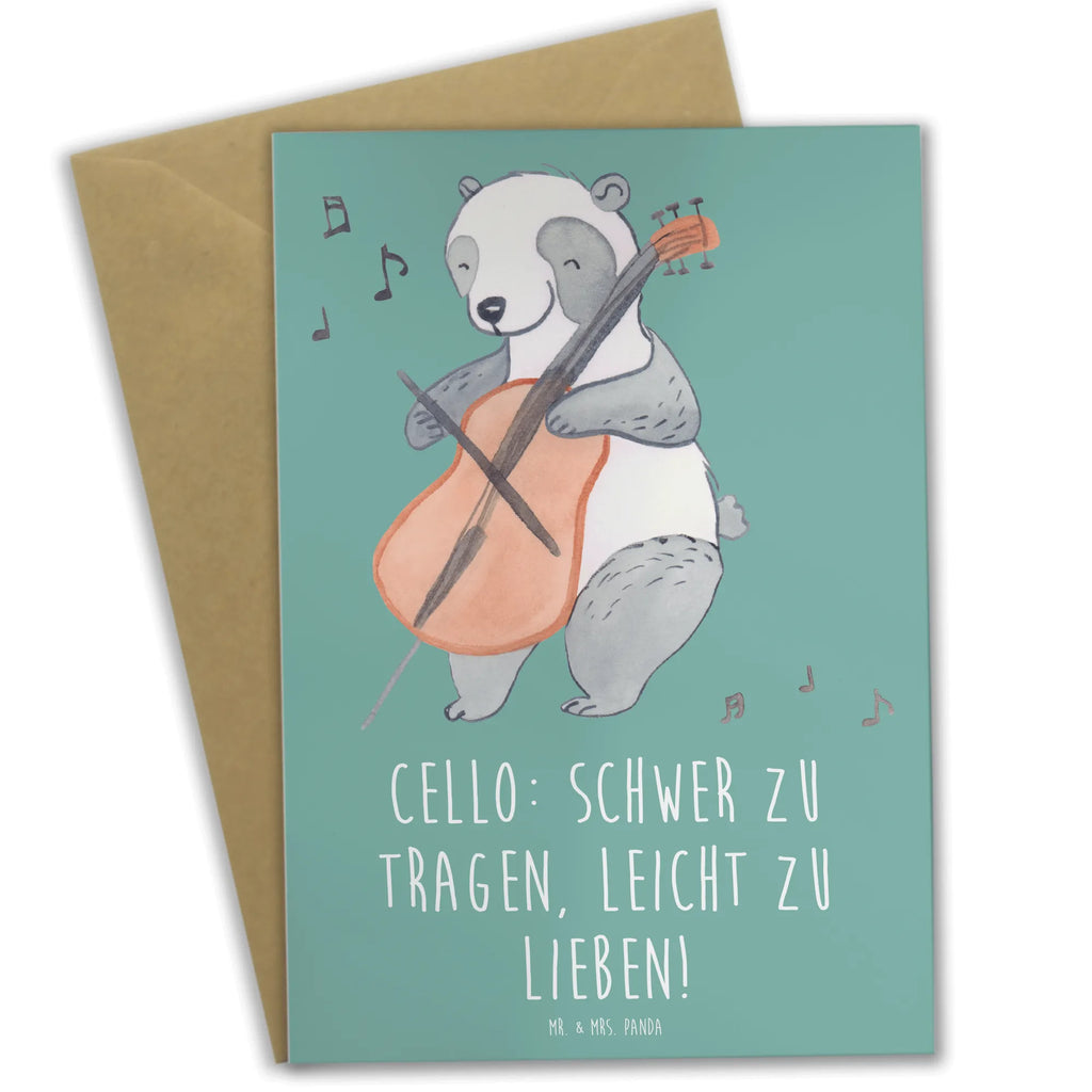 Greetings card Cello: Schwer zu tragen, leicht zu lieben! Grußkarte, Karte, Geburtstagskarte, Glückwunschkarte, Einladungskarte, Klappkarte, Ansichtskarten, Hochzeitskarte, Instrumente, Geschenke Musiker, Musikliebhaber