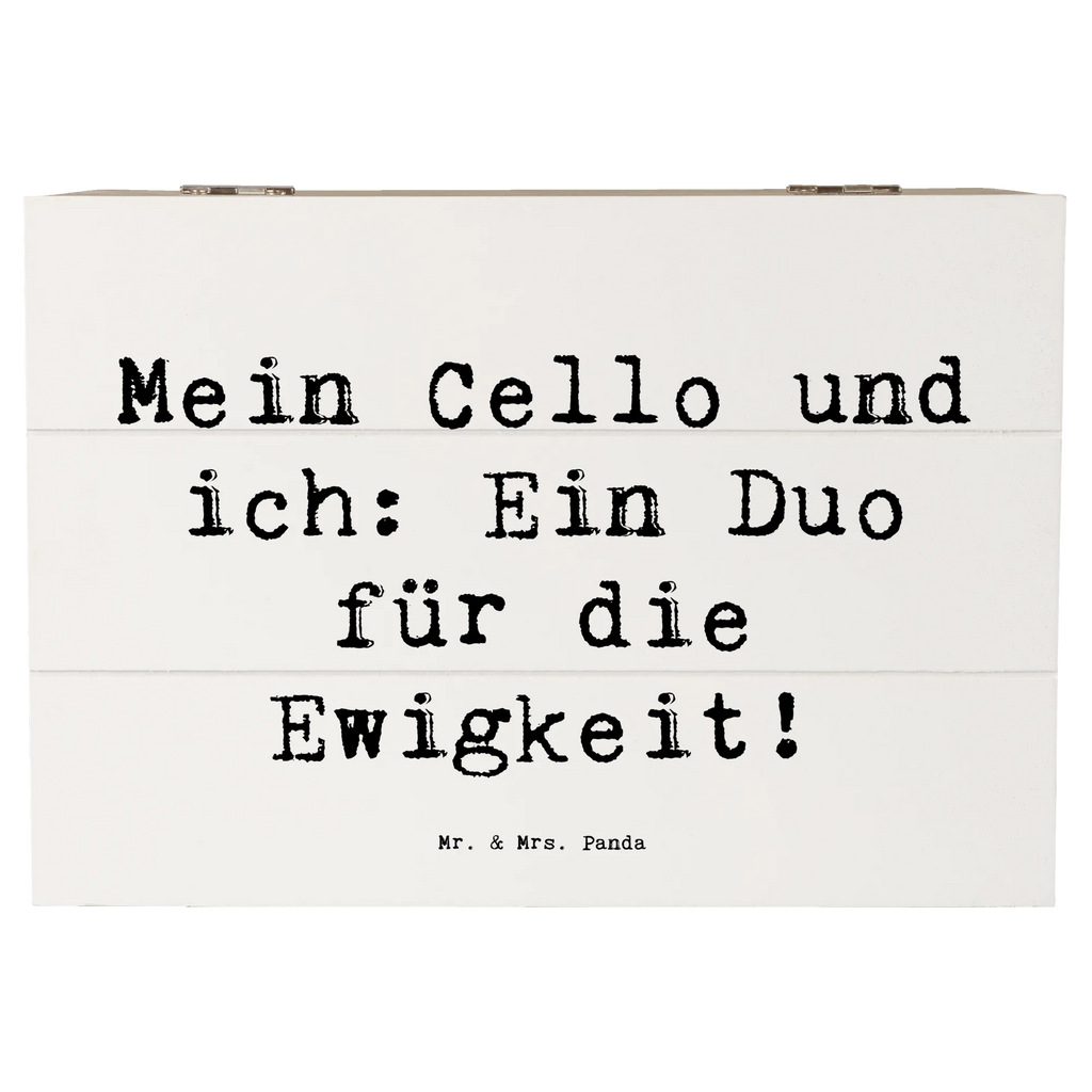 Wooden chest Saying Mein Cello und ich: Ein Duo für die Ewigkeit! Schatulle, Schatzkiste, Erinnerungsbox, Kiste, Erinnerungskiste, XXL, Geschenkdose, Dekokiste, Truhe, Geschenkbox, Aufbewahrungsbox, Holzkiste, Instrumente, Geschenke Musiker, Musikliebhaber