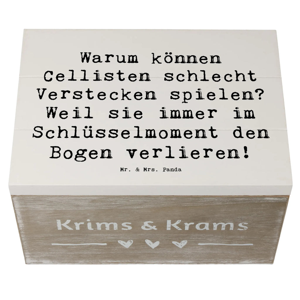 Holzkiste Spruch Cello Schlüsselmoment XXL, Truhe, Geschenkdose, Schatzkiste, Aufbewahrungsbox, Kiste, Schatulle, Erinnerungsbox, Geschenkbox, Holzkiste, Dekokiste, Erinnerungskiste, Instrumente, Geschenke Musiker, Musikliebhaber