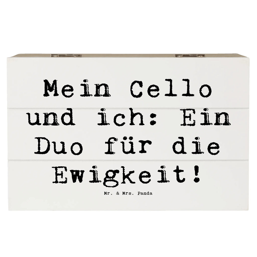 Wooden chest Saying Mein Cello und ich: Ein Duo für die Ewigkeit! Schatulle, Schatzkiste, Erinnerungsbox, Kiste, Erinnerungskiste, XXL, Geschenkdose, Dekokiste, Truhe, Geschenkbox, Aufbewahrungsbox, Holzkiste, Instrumente, Geschenke Musiker, Musikliebhaber