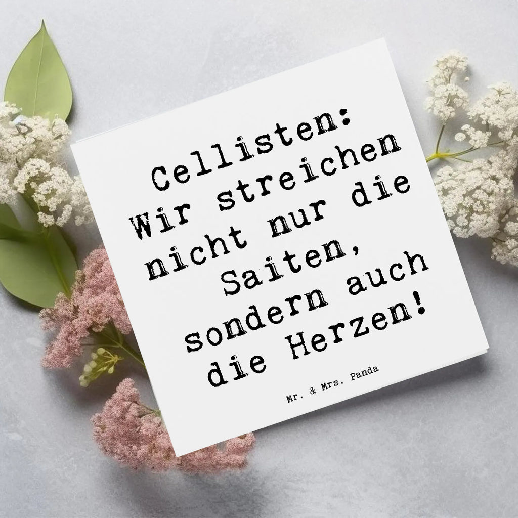 Deluxe Karte Spruch Cello Herz Glückwunschkarte, Karte, Einladungskarte, Hochwertige Klappkarte, Hochwertige Grußkarte, Geburtstagskarte, Klappkarte, Hochzeitskarte, Grußkarte, Instrumente, Geschenke Musiker, Musikliebhaber