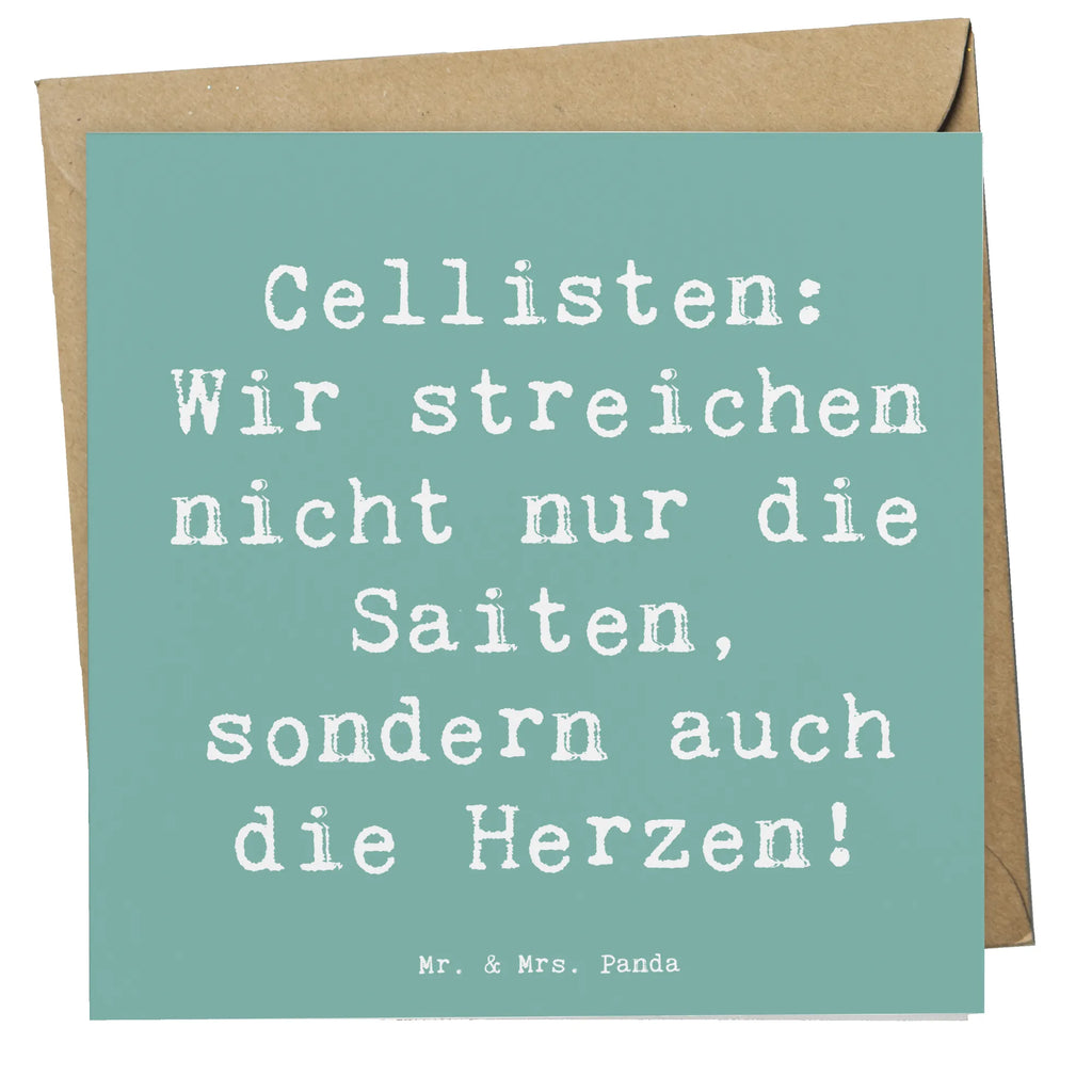 Deluxe Karte Spruch Cello Herz Glückwunschkarte, Karte, Einladungskarte, Hochwertige Klappkarte, Hochwertige Grußkarte, Geburtstagskarte, Klappkarte, Hochzeitskarte, Grußkarte, Instrumente, Geschenke Musiker, Musikliebhaber