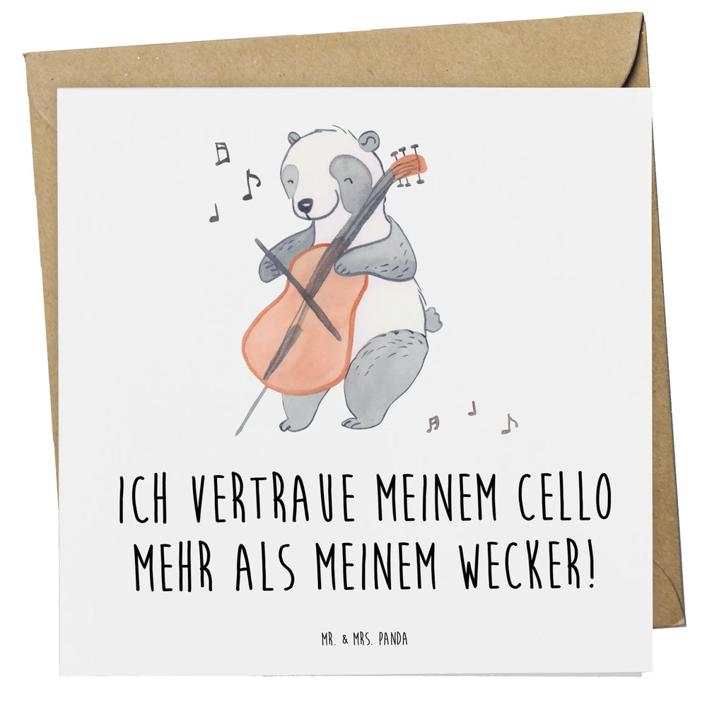 Deluxe Card Ich vertraue meinem Cello mehr als meinem Wecker! Karte, Einladungskarte, Hochwertige Klappkarte, Klappkarte, Geburtstagskarte, Glückwunschkarte, Grußkarte, Hochzeitskarte, Hochwertige Grußkarte, Instrumente, Geschenke Musiker, Musikliebhaber