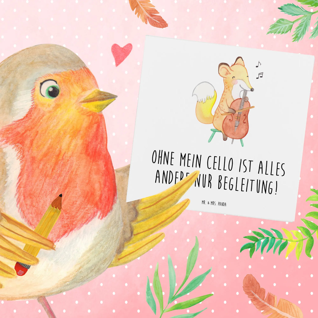 Deluxe Card Ohne mein Cello ist alles andere nur Begleitung! Geburtstagskarte, Hochzeitskarte, Hochwertige Grußkarte, Klappkarte, Karte, Glückwunschkarte, Einladungskarte, Grußkarte, Hochwertige Klappkarte, Instrumente, Geschenke Musiker, Musikliebhaber