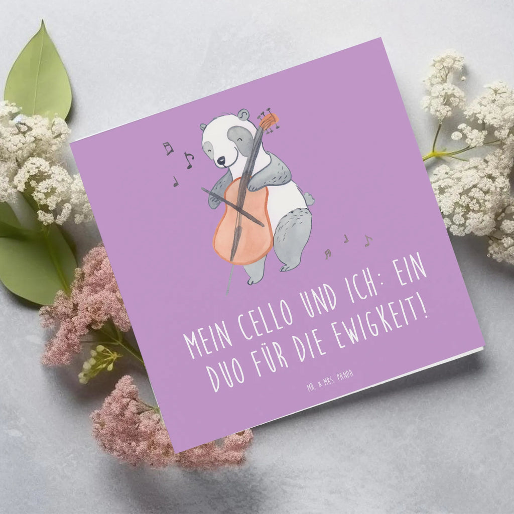 Deluxe Card Mein Cello und ich: Ein Duo für die Ewigkeit! Einladungskarte, Hochzeitskarte, Karte, Hochwertige Klappkarte, Grußkarte, Klappkarte, Geburtstagskarte, Hochwertige Grußkarte, Glückwunschkarte, Instrumente, Geschenke Musiker, Musikliebhaber