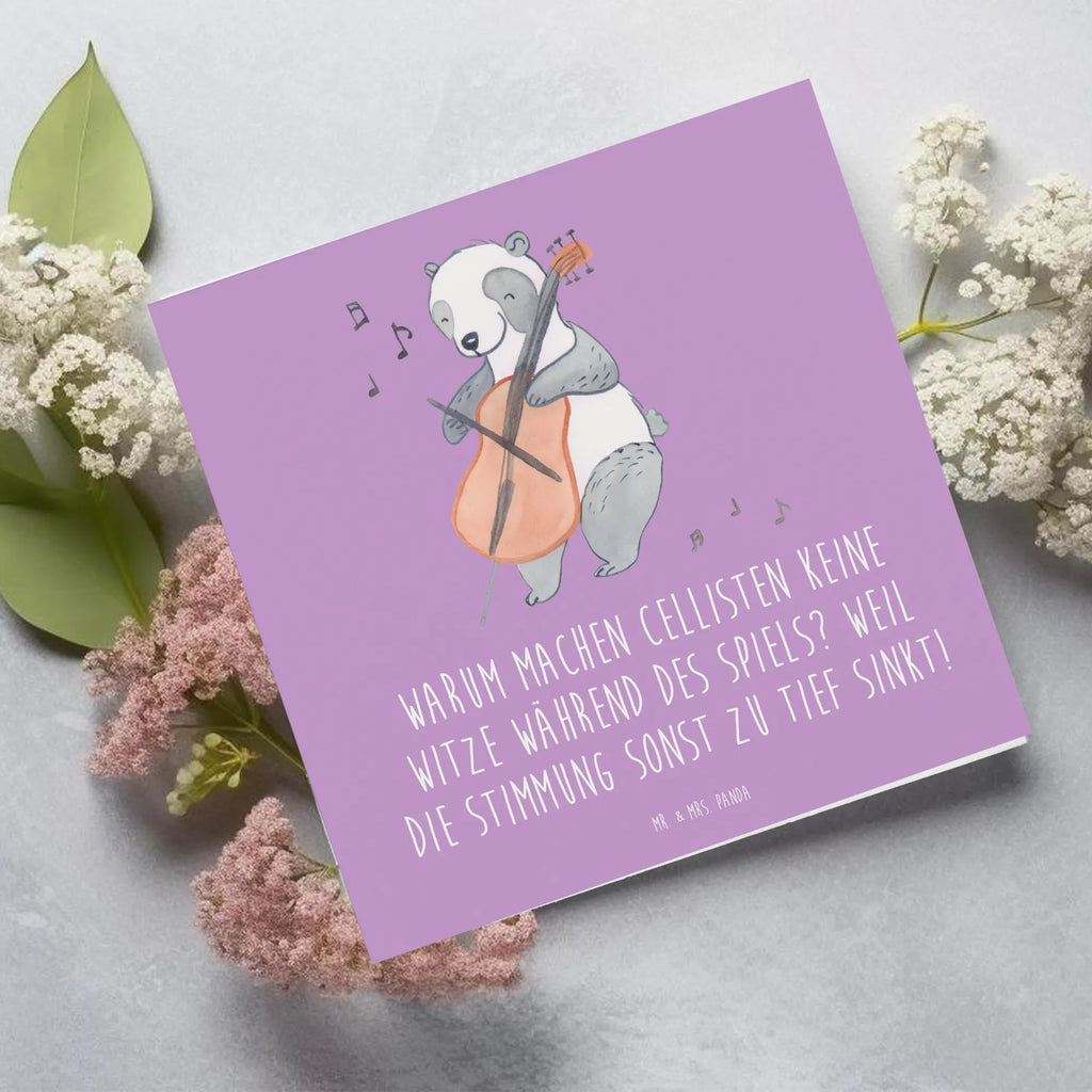 Deluxe Karte Cello Witz Verdorben Geburtstagskarte, Hochwertige Grußkarte, Klappkarte, Karte, Einladungskarte, Hochwertige Klappkarte, Grußkarte, Glückwunschkarte, Hochzeitskarte, Instrumente, Geschenke Musiker, Musikliebhaber