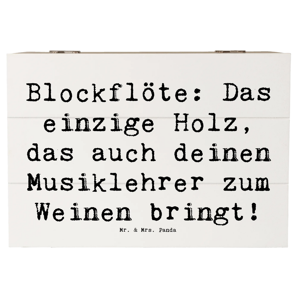 Holzkiste Spruch Blockflöte Humor XXL, Aufbewahrungsbox, Geschenkdose, Geschenkbox, Erinnerungskiste, Truhe, Schatzkiste, Holzkiste, Erinnerungsbox, Dekokiste, Kiste, Schatulle, Instrumente, Geschenke Musiker, Musikliebhaber